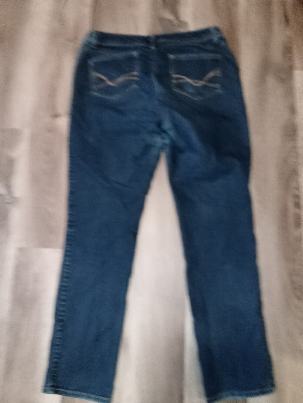 W62 Signature Fit Straight Leg Dark Blue Jeans - Picture 4 of 4
